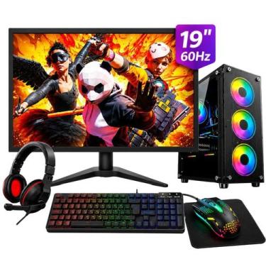 Imagem de Computador Completo PC Gamer i7 3ª Gen GPU RX580 16GB RAM SSD 256GB Wi