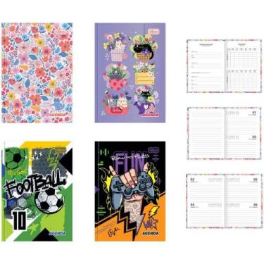 Imagem de Agenda Permanente D+ Escolar CD 96 Folhas Pacote com 10 - Tilibra