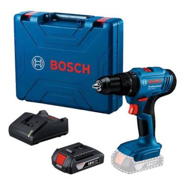 Imagem de Parafusadeira Furadeira de Impacto 18V a Bateria Bosch GSB 180-LI com 