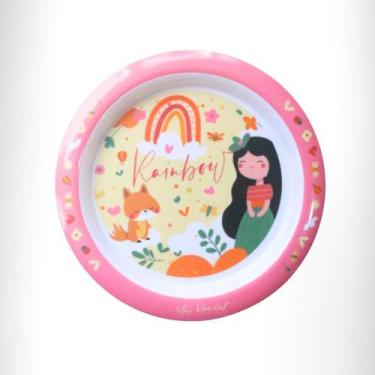 Imagem de Prato Fundo Infantil Personagens Melamine Resistente Tuut Cor:RAPOSA, 