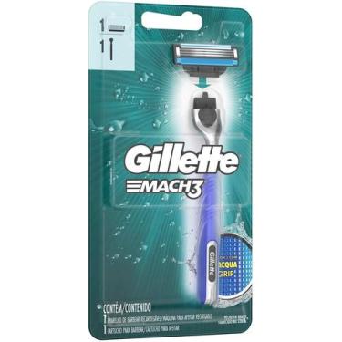 Imagem de Aparelho de Barbear Gillette Mach3 Acqua-Grip 1 unidade - P&G