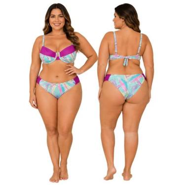 Imagem de Biquíni Feminino Plus Size de Aro Sem Bojo Com Calcinha BomBom e Fio D