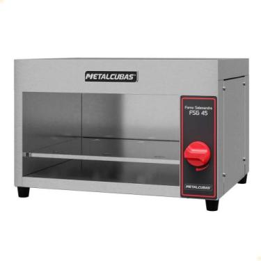 Imagem de Forno A Gás Infravermelho Gratinador Metalcubas Em Inox 45 Litros FSG-