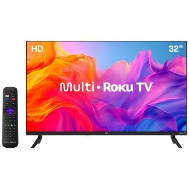 Imagem de Tv 32 Dled Roku HD TL052M Multilaser, 32"