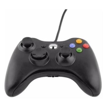 Imagem de Controle Xbx 360 com Fio USB Compacto - New, Com Fio
