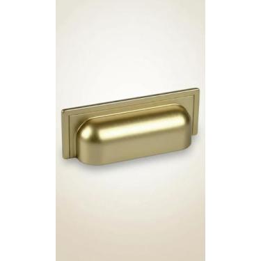 Imagem de Puxador Concha Dourado Matte 80mm Metal Resistente - Congratulations S
