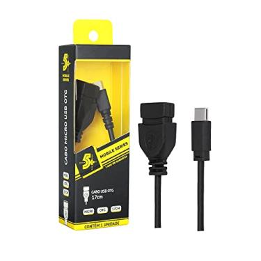 Imagem de 5+ 018-0114 Cabo Tipo C Mobile x USB A Femea, Preto, 17 cm