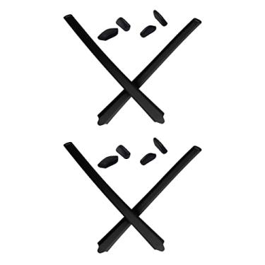 Imagem de Mryok Kits de reposição para ponteiras de orelha Oakley Flak Draft OO9364 – Opt, Preto e preto, One Size