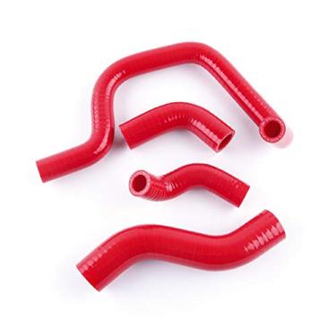 Imagem de LUXERAD Mangueira de silicone off-road de desempenho de 3 camadas de 4,5 mm para HO NDA VT750 DCB SHADOW SPIRIT (vermelha)