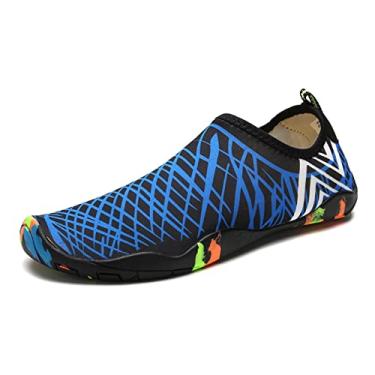 Imagem de NING456 Sapatos Aquáticos Antiderrapantes Masculinos Sapatilhas de Ioga Respiráveis ​​Verão Esportes Aquáticos de Secagem Rápida