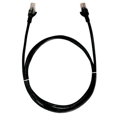 Imagem de Cabo de Rede UTP (Patch Cord) RJ45 Cat 5e - 2.5 metros - Preto - Plus Cable PC-ETHU25BK
