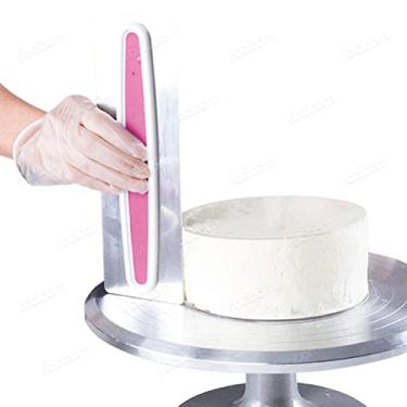 Imagem de DANTAS ART P/ PRESENTES Espátula Alisadora de Aço Inoxidável e Plástico Reforçado para Confeitaria e Alisamento de Massas