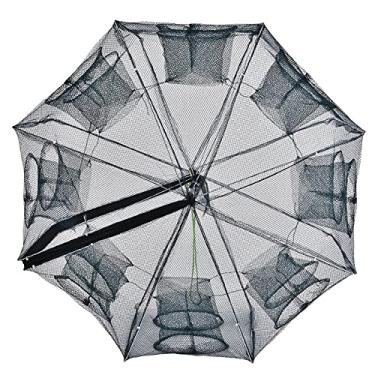 Imagem de Rede de caranguejo, rede de pesca portátil para enguia para peixinho para pegar cheiro(16 buracos)