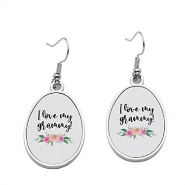 Imagem de Brinco I Love my Grammy - Brincos pendentes para meninas - Presente de festa de aniversário dos namorados