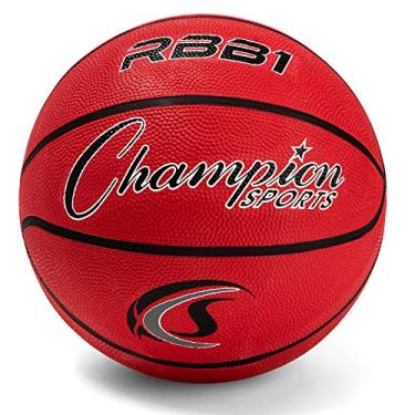 Imagem de Champion Sports Bola de basquete oficial de borracha, resistente - bolas de basquete profissional, equipamento de basquete premium, interno e externo - suprimentos de educação física (tamanho 7,