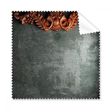 Imagem de Pano de limpeza cinza de cimento mogno padrão de ornamento de tela de telefone limpador de óculos 5 peças