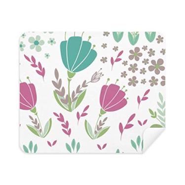 Imagem de Pano de limpeza para limpeza de tela de telefone com tinta vegetal Punch Flower 2 peças tecido de camurça
