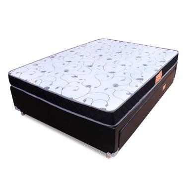 Imagem de Conjunto Casal Colchão Espuma D33 + Box Colchão Auxiliar de Molas Bonnel BF Colchões 138x188x51cm