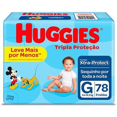 Imagem de Fralda Huggies 1 Pacote Disney Tripla Proteção Tam G De 9 A 12,5 Kg Ki