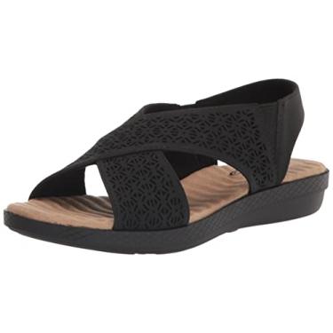 Imagem de Easy Street Sandálias femininas Claudia Sling Back Casual - Preto, Preto, 7 Wide