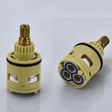 Imagem de Válvula de cartucho de disco de cerâmica de 26 mm para torneiras de misturador monobloco de alavanca única para banheiro ou cozinha