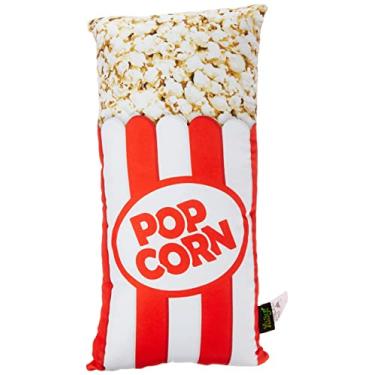 Imagem de Almofada Yaay Popcorn Pipoca Pipoquinha 36 x 18 cm Amarela Temática Alimento Lavável Indoor Pelúcia