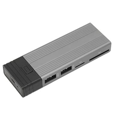 Imagem de Gabinete SSD M.2 NVIME, USB3.0 10Gbps 4 em 1 M.2 NVME PCI-E Ngffexternal SSD Gabinete Suporta chaves M ou B&M, para desktop de tablet de telefone(# gray)