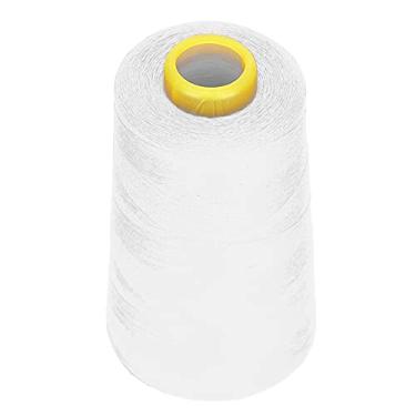 Imagem de 402 Linha de Costura de Poliéster 3000 Jardas, 1 Pacote de Linha de Costura Manual Multiuso - Branco - para Várias Máquinas de Costura, Artesanato DIY (Branco)