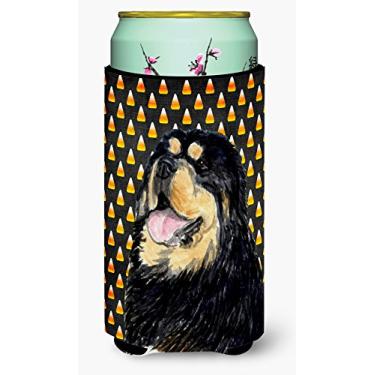 Imagem de Tibetan Mastiff Candy Corn Halloween Portrait Tall Boy Beverage Insulator Beverage Insulator Hugger
