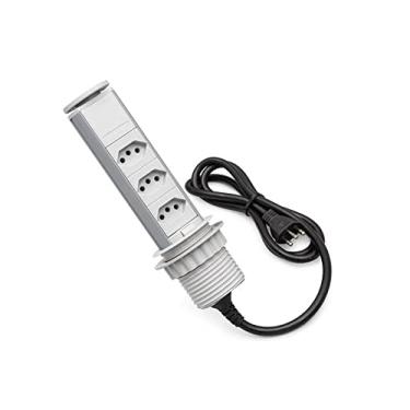 Imagem de Mini Totem Manual 10-3 tomadas - Cinza