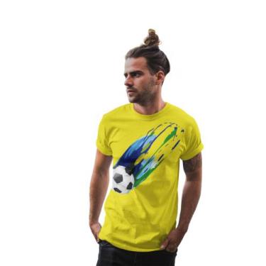Imagem de Camiseta Brasil Copa Do Mundo Bola Futebol - P.K Line Shop