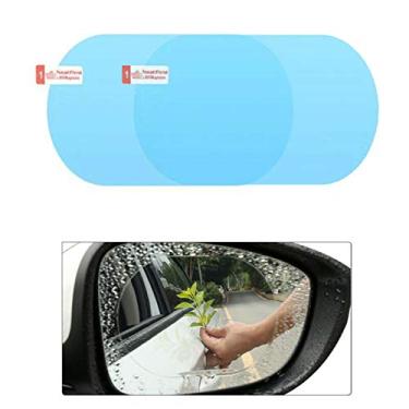 Imagem de TOTMOX 2 peças filme à prova de chuva carro espelho retrovisor protetor à prova de chuva anti neblina filme membrana impermeável acessórios adesivos de carro