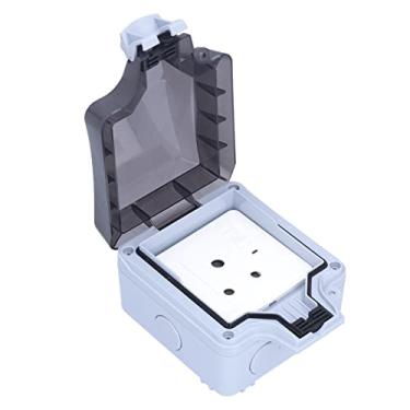 Imagem de Saída Ao Ar Livre, Caixa de Tomada Externa à Prova D'água à Prova D'água de Grupo único Com Luz Indicadora e Interruptor de Alimentação, Tomada Elétrica Resistente a Adulteração