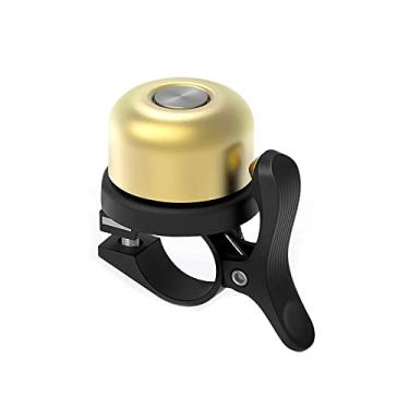 Imagem de Sino de bicicleta de latão montanha estrada bicicleta segurança ciclismo som sinos de alarme anti-roubo AirTag sino de posicionamento IPX5 acessórios de bicicleta à prova d'água para guidão