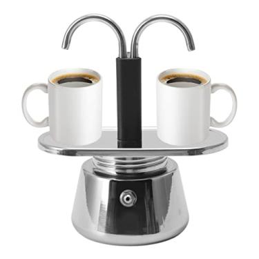 Imagem de GOWENIC Máquina de Café Expresso de Fogão, 2 Xícaras, 100 ml, Aço Inoxidável, Prata, Clássica, Moka Pot