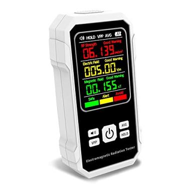 Imagem de Qudai Detector de radiação eletromagnética multifuncional testador de intensidade de campo magnético Medidor de teste de intensidade de campo magnético Dispositivo de detecção de força de RF com funçã