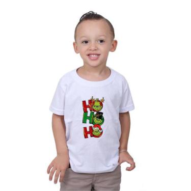 Imagem de Camiseta Infantil The Grinch Filme Natal Hohoho Kids Gola Redonda - Mt