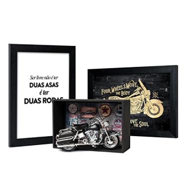 Imagem de Presente para Motoqueiro Kit - Miniatura Moto HD com expositor