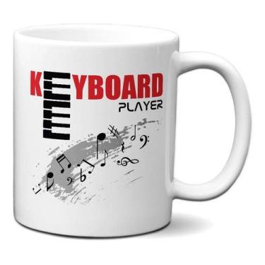 Imagem de Caneca Teclado Keyboard Presente Criativo Tecladista Piano