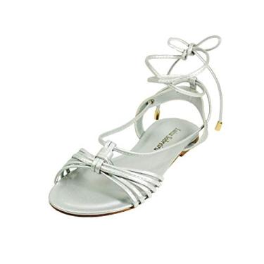 Imagem de Rasteira Strass Troca Tira Luiza Sobreira Prata Mod. 2049-2