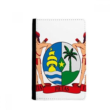 Imagem de Porta-passaporte com emblema Nacional Suriname South Ameica Notecase Burse carteira carteira porta-cartões