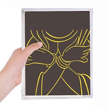 Imagem de Caderno Culture Religion com estampa de busto e folhas soltas diário recarregável