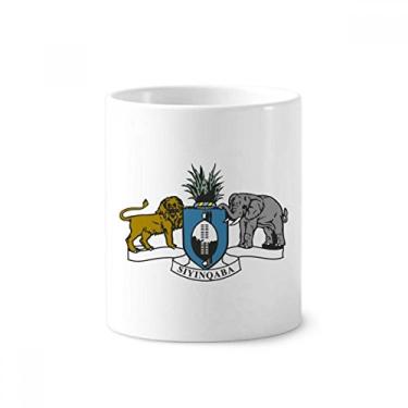 Imagem de Suazilândia África Nacional Emblema Escova de Dentes Caneca, Suporte de Cerâmica