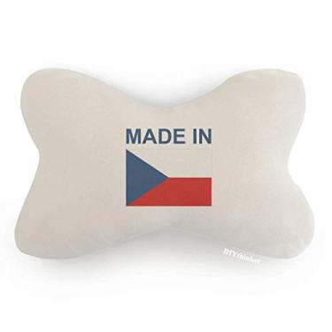 Imagem de DIYthinker Almofada de apoio de cabeça feita no país tcheco, decoração de pescoço para carro