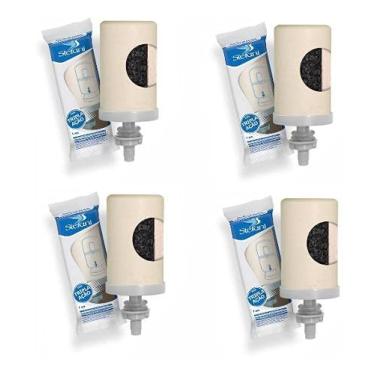 Imagem de 4 Velas Esterilizante Tripla Ação Stefani Para Filtros Barro