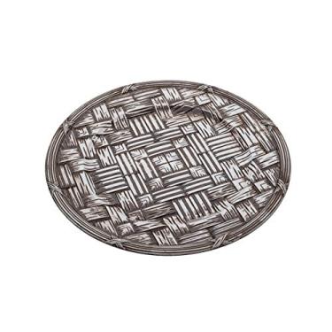 Imagem de CJ 6 SOUSPLATS PLÁSTICO WOOD MARROM 36cm