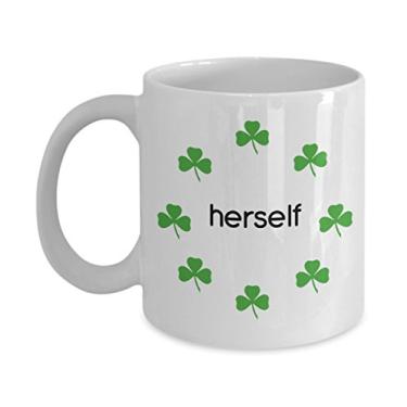 Imagem de Caneca Irlandesa Herself - Caneca Irlandesa - Chá Divertido Cacau Quente Caneca de Café - Ideia de Presente Aniversário de Natal Aniversário Mordaça