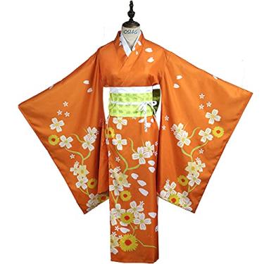 Imagem de OSIAS Hiyoko Saionji Traje Anime Cosplay Fantasia Quimono Japonês Estilo (M)