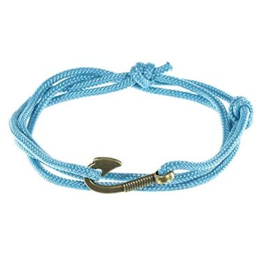 Imagem de West Coast Paracord — Pulseiras femininas ajustáveis com âncora náutica e anzol – Feito de corda de nylon