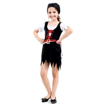 Imagem de Pirata Vestido Infantil Sulamericana Fantasias G 10/12 Anos